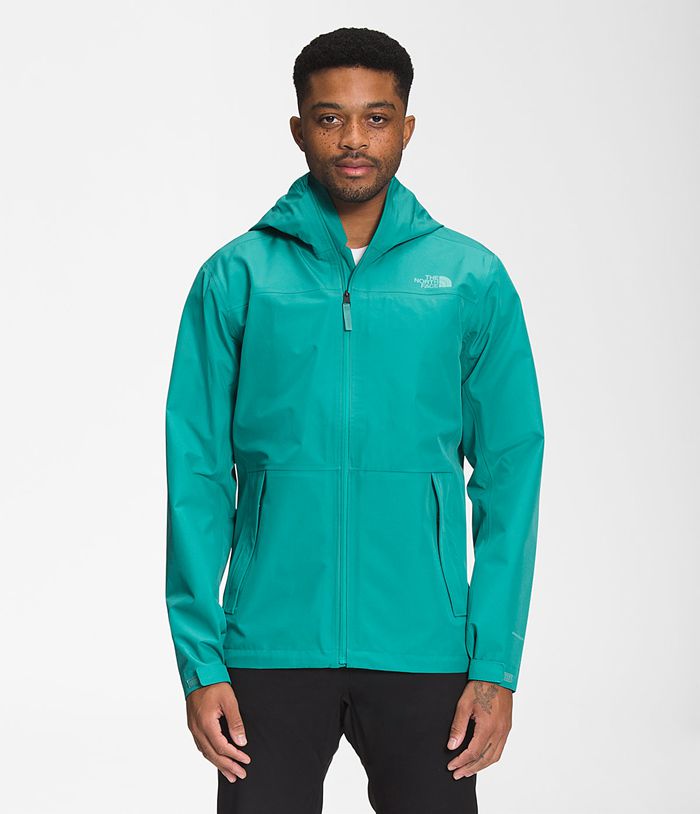 The North Face Kurtka Przeciwdeszczowa Męska Zielone Dryzzle Futurelight™ - PYNI62590